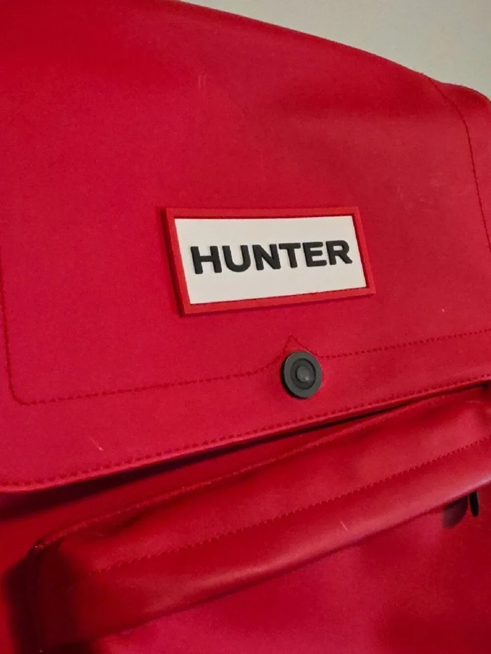 Hunter x Target Waterproof Red Backpack with Front Pocket